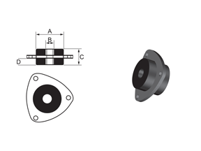 Bushing Type 13 - Bushing With Mounting Plate